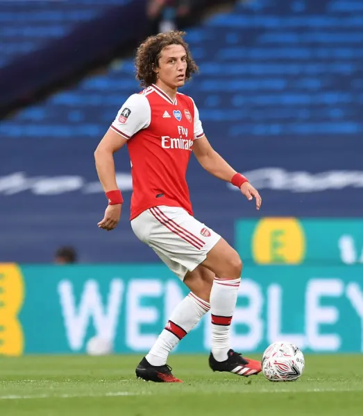 Arsenal FC Print: David Luiz vs Manchester Art Prints