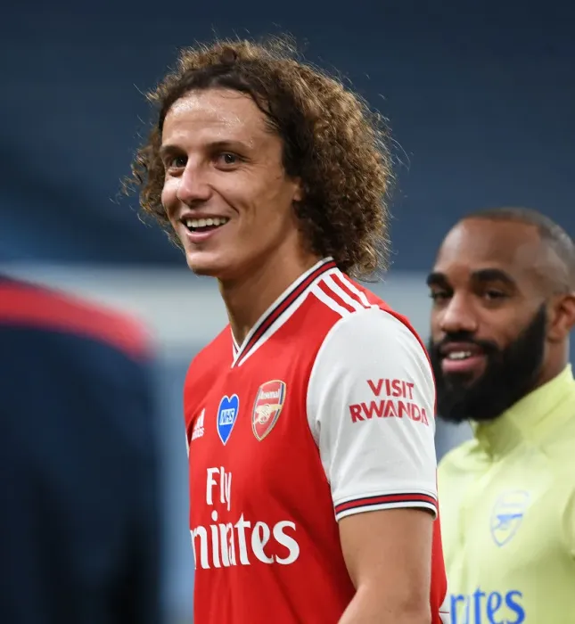 Framed Print : David Luiz's Reaction to Arsenal's FA Cup Semi-Final Defeat by Manchester City