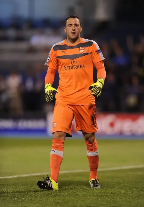 Framed Print : David Ospina in Action: Arsenal vs. Dinamo Zagreb, UEFA Champions League 2015-16