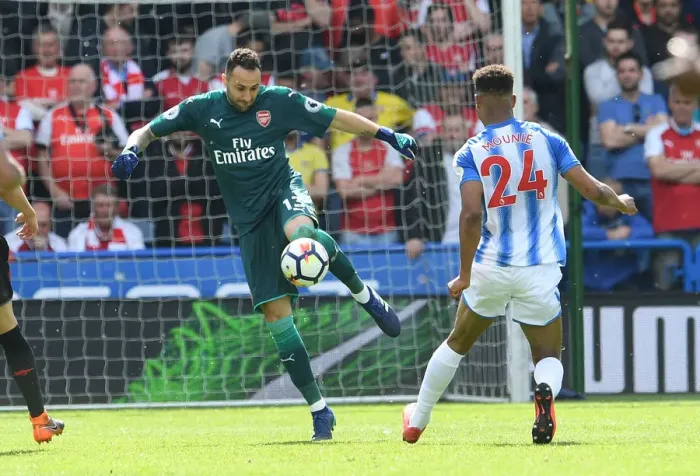 Framed Print : David Ospina: Arsenal's Huddersfield Guardian (2017-18)