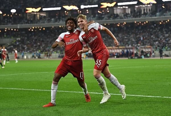 Dazzling Duo: Smith Rowe and Iwobi Score Twice in Arsenal's Europa League Victory over Qarabag