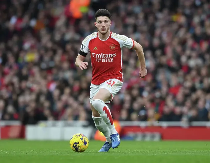 Framed Print : Declan Rice in Action: Arsenal vs Sheffield United, Premier League 2023-24 Framed Print : Declan Rice in Action: Arsenal vs Sheffield United, Premier League 2023-24