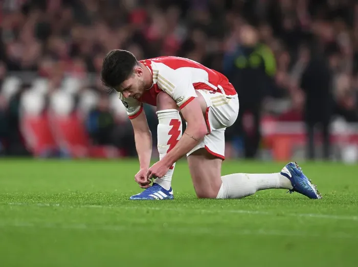 Framed Print : Declan Rice Gears Up: Arsenal vs Sevilla in Champions League Battle at Emirates Stadium Framed Print : Declan Rice Gears Up: Arsenal vs Sevilla in Champions League Battle at Emirates Stadium