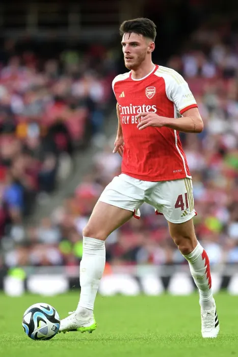 Framed Print : Declan Rice's Brilliant Performance: Arsenal vs AS Monaco in the Emirates Cup 2023-24