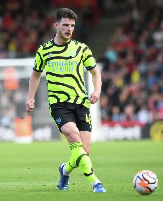 Framed Print : Declan Rice's Dominant Display: Arsenal's Commanding Victory at AFC Bournemouth (2023-24 Premier League)