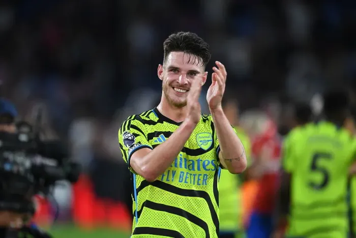 Framed Print : Declan Rice's Emotional Celebration: Arsenal's Thrilling Premier League Victory at Crystal Palace (2023-24) Framed Print : Declan Rice's Emotional Celebration: Arsenal's Thrilling Premier League Victory at Crystal Palace (2023-24)