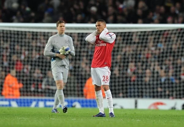 Dejected Kieran Gibbs: Arsenal's Champions League Heartbreak Against AC Milan (2011-12)