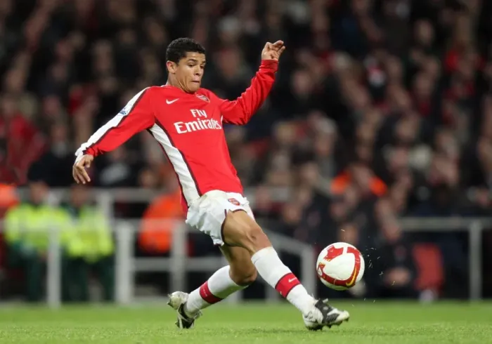 Framed Print : Denilson of Arsenal in Action Against Tottenham Hotspur during the Exciting 4:4 Barclays Premier League Match at Emirates Stadium, October 29, 2008 Framed Print : Denilson of Arsenal in Action Against Tottenham Hotspur during the Exciting 4:4 Barclays Premier League Match at Emirates Stadium, October 29, 2008