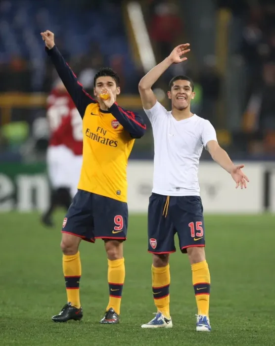 Framed Print : Denilson and Eduardo: Arsenal's Champions League Penalty Heroes