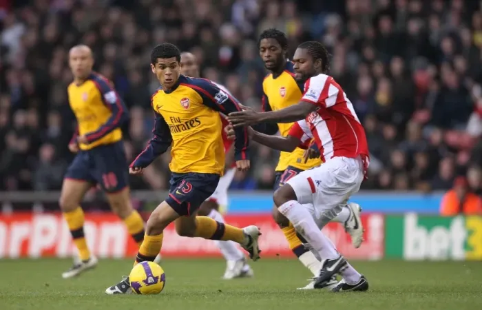 Framed Print : Denilson's Defiant Performance: Arsenal's 2-1 Victory over Stoke City, November 2008 Framed Print : Denilson's Defiant Performance: Arsenal's 2-1 Victory over Stoke City, November 2008