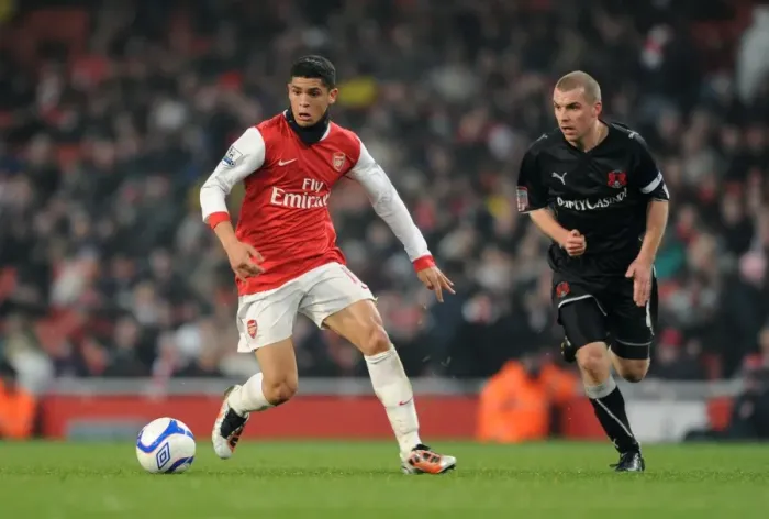 Framed Print : Denilson's Dominance: Arsenal Crushes Leyton Orient 5-0 in FA Cup 5th Round Replay Framed Print : Denilson's Dominance: Arsenal Crushes Leyton Orient 5-0 in FA Cup 5th Round Replay