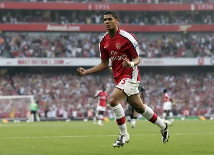 Framed Print : Denilson's Triumph: Arsenal's 3-0 Barclays Premier League Victory Over Newcastle United