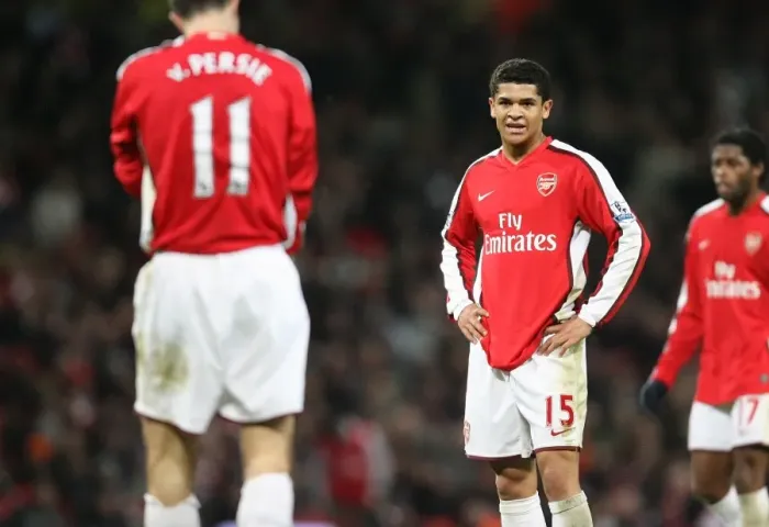 Framed Print : Denilson's Victory: Arsenal 1-0 Wigan, Barclays Premier League, Emirates Stadium, London, 6 / 12 / 2008 Framed Print : Denilson's Victory: Arsenal 1-0 Wigan, Barclays Premier League, Emirates Stadium, London, 6 / 12 / 2008