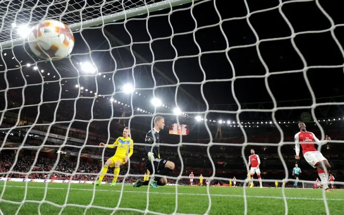 Framed Print : Denis Polyakov's Own Goal Seals Arsenal's Victory over BATE Borisov in Europa League