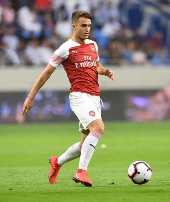 Framed Print : Denis Suarez in Action: Arsenal vs Al-Nasr Dubai SC, 2019