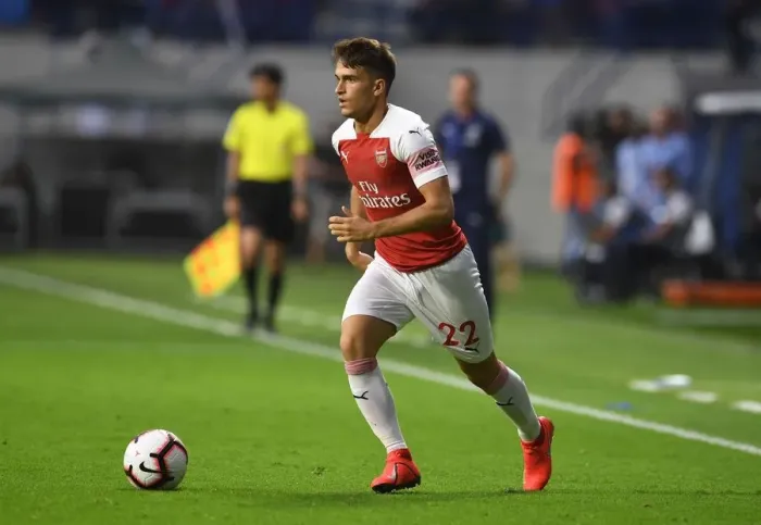 Framed Print : Denis Suarez in Action: Arsenal vs Al-Nasr Dubai SC Friendly, Dubai 2019