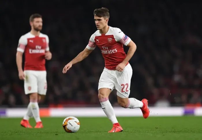 Framed Print : Denis Suarez in Europa League Action: Arsenal vs BATE Borisov
