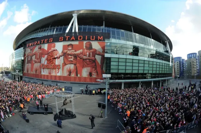 Framed Print : Dennis Bergkamp Honored with Statue Unveiling at Arsenal's Emirates Stadium Framed Print : Dennis Bergkamp Honored with Statue Unveiling at Arsenal's Emirates Stadium