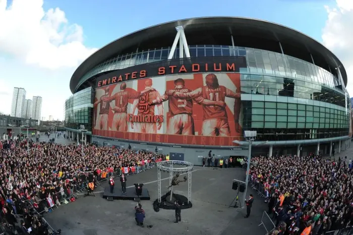 Framed Print : Dennis Bergkamp Honored with Statue Unveiling at Arsenal's Emirates Stadium Framed Print : Dennis Bergkamp Honored with Statue Unveiling at Arsenal's Emirates Stadium