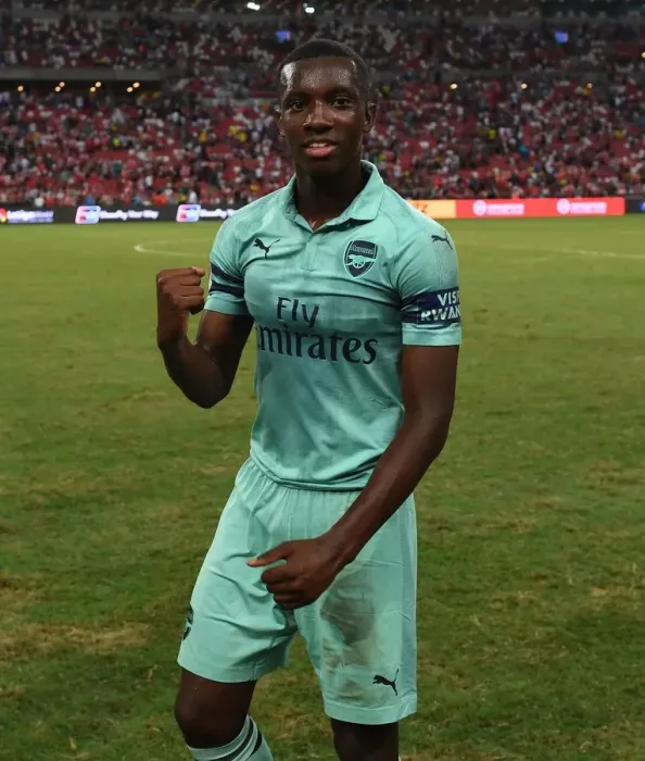 Framed Print : Determined Eddie Nketiah: Arsenal's Star Performance Against Paris Saint-Germain in 2018 International Champions Cup Framed Print : Determined Eddie Nketiah: Arsenal's Star Performance Against Paris Saint-Germain in 2018 International Champions Cup