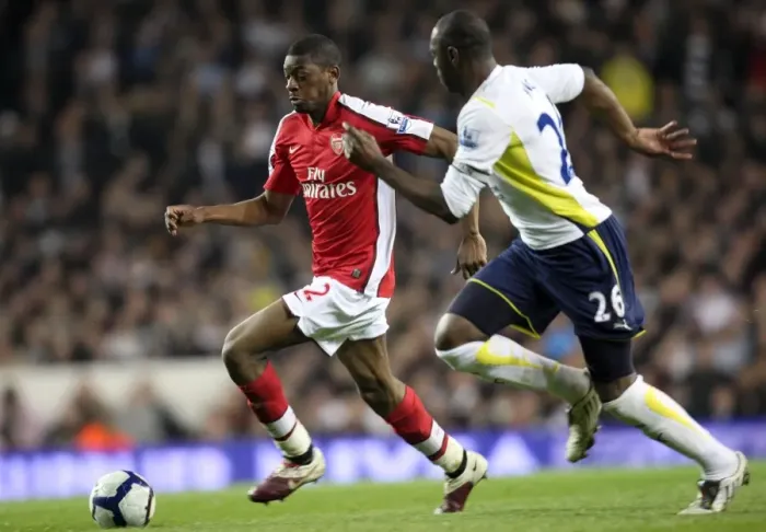 Framed Print : Diaby vs. King: A Rivalry Unforgettable - Arsenal vs. Tottenham, 14 / 4 / 10