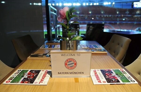 Directors Box: Arsenal vs. Bayern Munchen, UEFA Champions League 2013-14