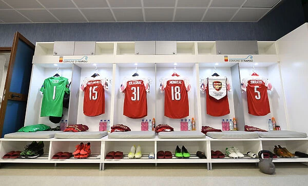 Discovered: Arsenal's Europa League Quarterfinal Kit in Napoli Changing Room (2018-19)