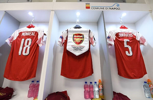 Discovered: Arsenal's Europa League Quarterfinal Kit in Napoli Changing Room (2018-19)
