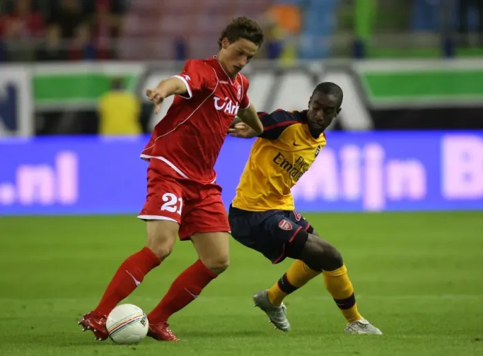 Framed Print : Djourou's Dominance: Arsenal's Win Over Twente, 2-0 in Champions League Qualifier Framed Print : Djourou's Dominance: Arsenal's Win Over Twente, 2-0 in Champions League Qualifier