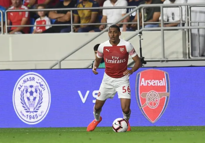 Framed Print : Dominic Thompson in Action: Al-Nasr Dubai SC vs Arsenal Friendly, 2019 Framed Print : Dominic Thompson in Action: Al-Nasr Dubai SC vs Arsenal Friendly, 2019