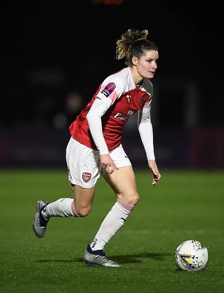 Dominique Bloodworth in Action: Arsenal Women vs Birmingham City Women (FA WSL Cup)