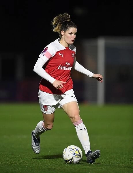 Dominique Bloodworth in Action: Arsenal Women vs Birmingham City Women, FA WSL Continental Tyres Cup