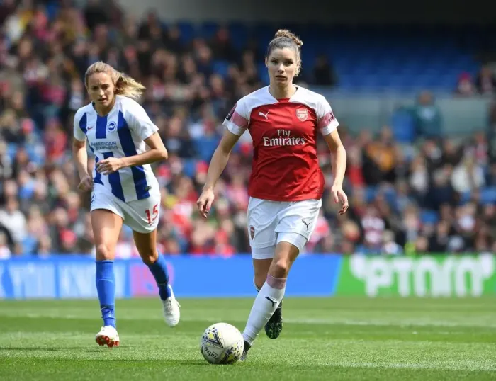 Framed Print : Dominique Bloodworth in Action: Arsenal Women vs. Brighton & Hove Albion Women, FA WSL Framed Print : Dominique Bloodworth in Action: Arsenal Women vs. Brighton & Hove Albion Women, FA WSL