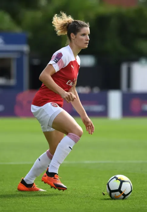 Framed Print : Dominique Bloodworth in Action: Arsenal Women vs West Ham United Women
