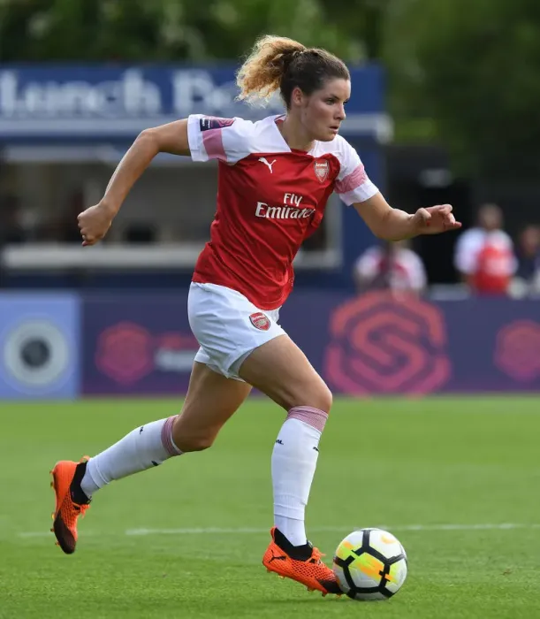 Framed Print : Dominique Bloodworth in Action: Arsenal Women vs West Ham United Women Framed Print : Dominique Bloodworth in Action: Arsenal Women vs West Ham United Women
