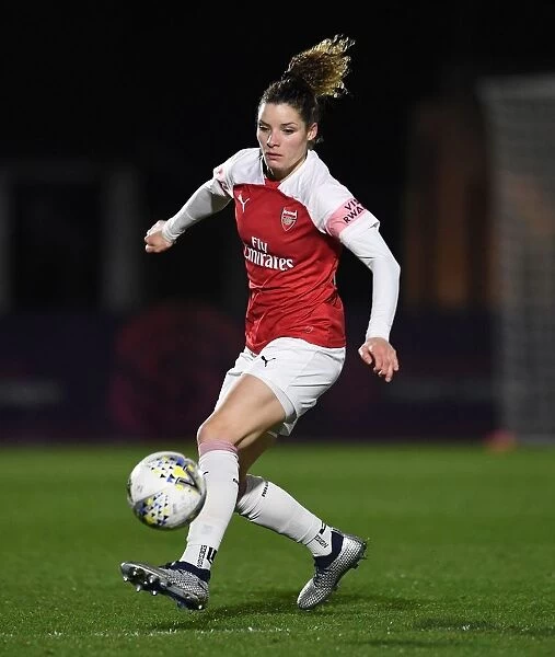 Dominique Bloodworth of Arsenal in Action against Birmingham City Women - WSL Continental Tyres Cup