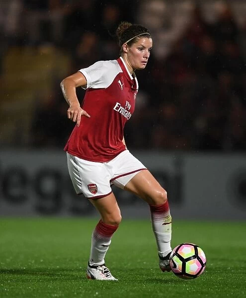 Dominique Janssen in Action: Arsenal Women vs Everton Ladies Pre-Season Friendly