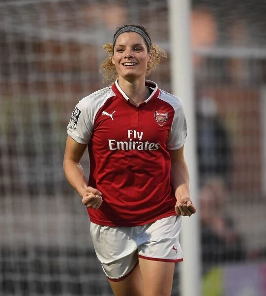 Dominique Janssen Scores Arsenal Women's Second Goal Against Reading Ladies