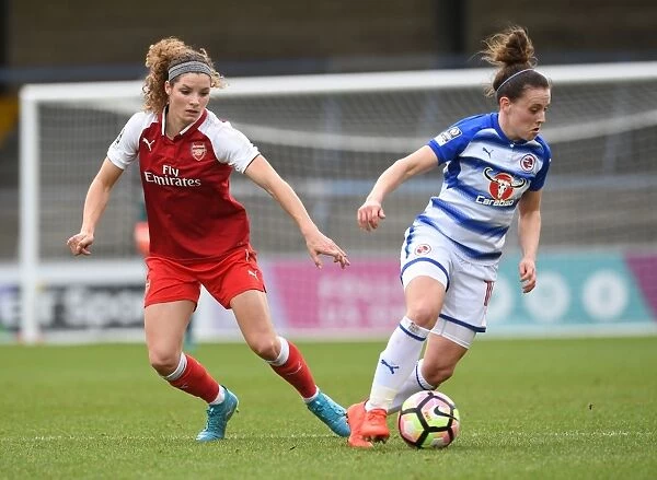 Dominique Janssen vs. Lauren Bruton: Intense Clash Between Reading Ladies and Arsenal Women in WSL Action