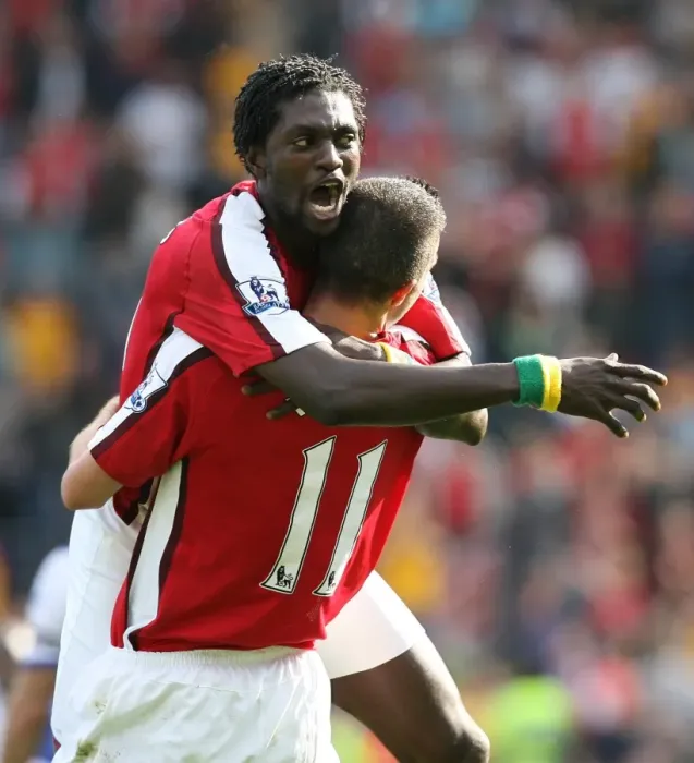 Framed Print : Double Trouble: Adebayor and van Persie's Unstoppable Goal Spree (4-0) against Blackburn Rovers Framed Print : Double Trouble: Adebayor and van Persie's Unstoppable Goal Spree (4-0) against Blackburn Rovers