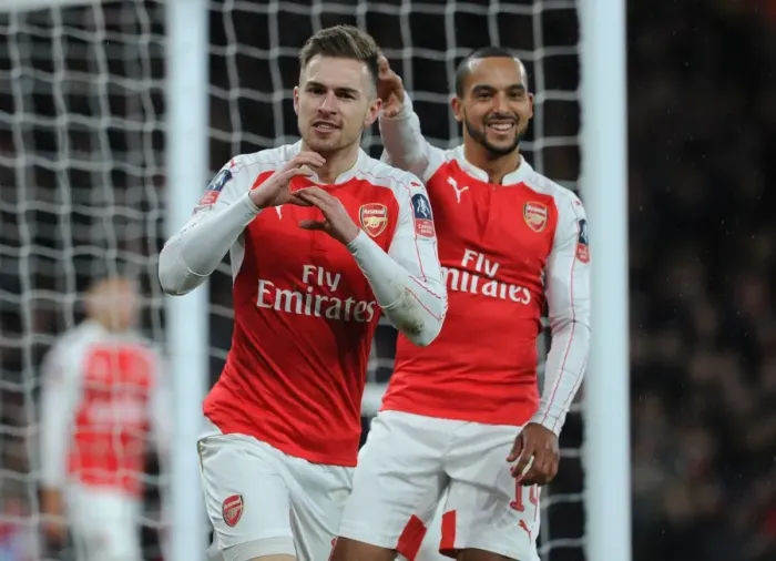 Framed Print : Double Trouble: Ramsey-Walcott Goal Blitz Leads Arsenal to FA Cup Triumph over Sunderland