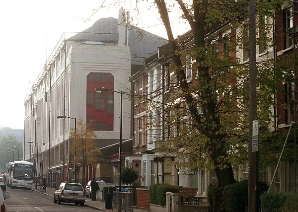 East Stand and Avenell Road. Arsenal Stadium, Highbury, London, 22 / 11 / 05