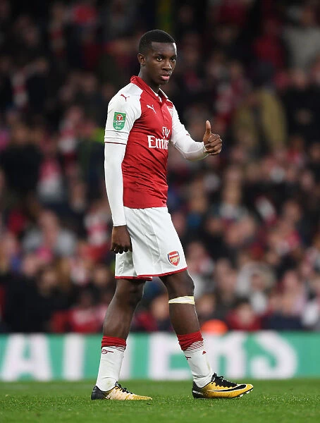 Eddie Nketiah: In Action for Arsenal Against Norwich City - Carabao Cup 2017-18