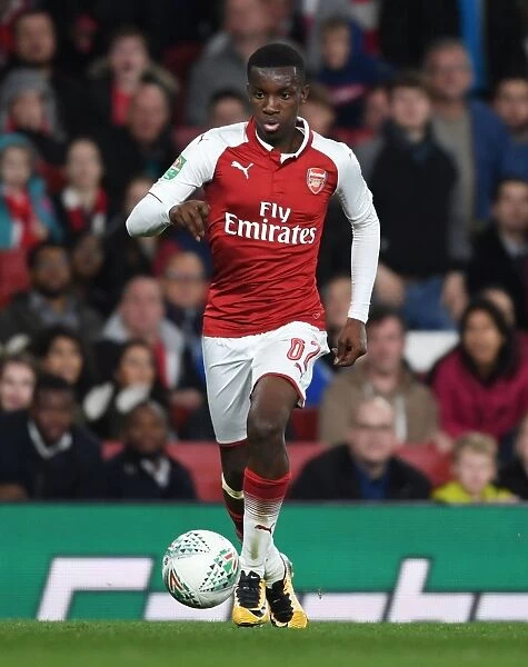 Eddie Nketiah: In Action for Arsenal Against Norwich City - Carabao Cup 2017-18