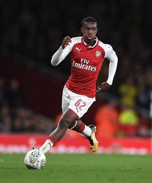 Eddie Nketiah in Action: Arsenal vs Norwich City, Carabao Cup Fourth Round, 2017-18