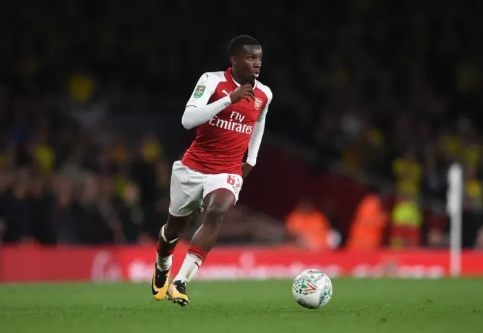 Framed Print : Eddie Nketiah in Action: Arsenal vs Norwich City, Carabao Cup Fourth Round, 2017-18 Framed Print : Eddie Nketiah in Action: Arsenal vs Norwich City, Carabao Cup Fourth Round, 2017-18