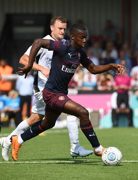 Eddie Nketiah in Action: Arsenal's 2018 Pre-Season Clash vs Borehamwood