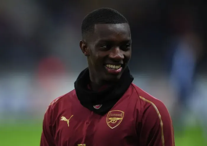 Framed Print : Eddie Nketiah: Arsenal's Ready-to-Go Weapon in UEFA Europa League Battle against BATE Borisov Framed Print : Eddie Nketiah: Arsenal's Ready-to-Go Weapon in UEFA Europa League Battle against BATE Borisov