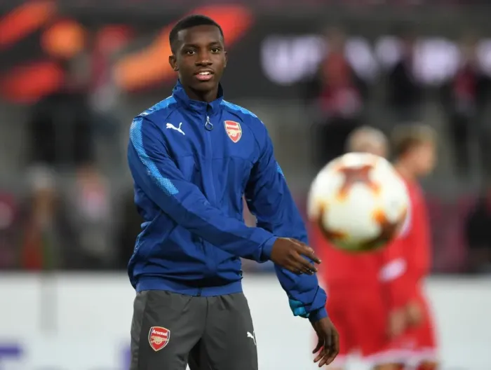 Framed Print : Eddie Nketiah: Arsenal's Ready-to-Rise Star Ahead of FC Koln Clash (UEFA Europa League 2017-18)