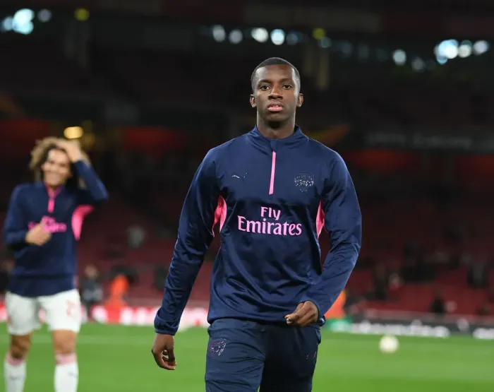Framed Print : Eddie Nketiah: Arsenal's Ready-to-Rise Star Against Vorskla Poltava, UEFA Europa League 2018-19 Framed Print : Eddie Nketiah: Arsenal's Ready-to-Rise Star Against Vorskla Poltava, UEFA Europa League 2018-19